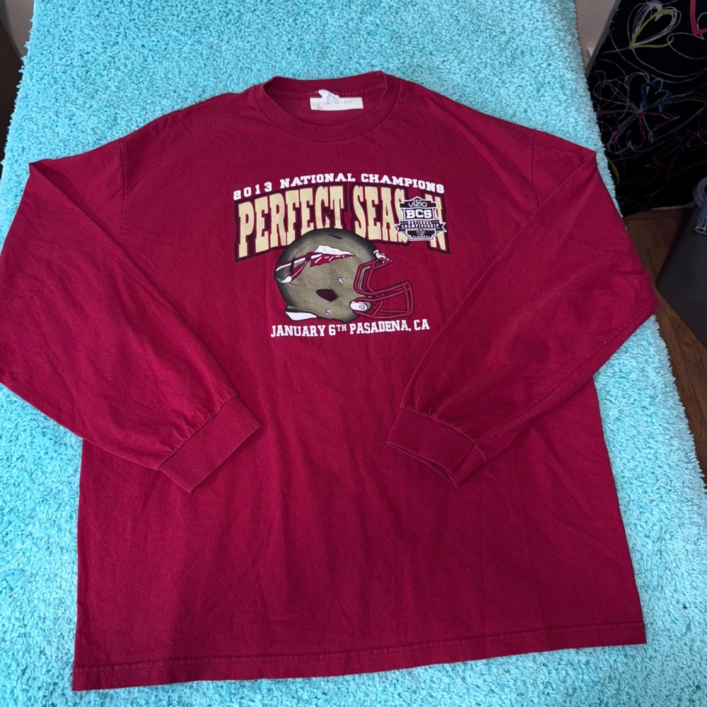 2013 National Champions Perfect Season BCS Pasadena T Shirt Mens 2XL‎